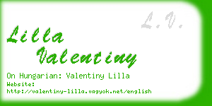 lilla valentiny business card